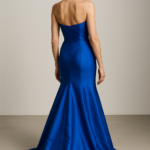 Azur Impérial Strapless Silk Gown view 2