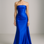 Azur Impérial Strapless Silk Gown view 1