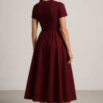 Bordeaux Mystique Midi Dress view 2
