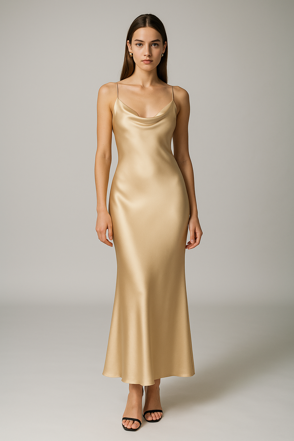 Champagne Dreams — Bias-Cut Silk Slip Dress