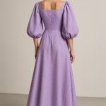 Lavande Éthérée — Balloon Sleeve Dress view 2
