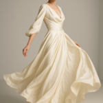 Lumière d'Ivoire — Draped Silk Gown view 9