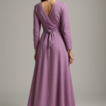 Mauve Sérénité — Exquisite Wrap Dress view 2