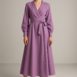 Mauve Sérénité — Exquisite Wrap Dress view 1