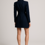 Minuit Parisien — Midnight Blue Blazer Dress view 2