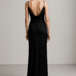 Noir Éternel — Silk Column Gown view 2