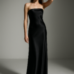 Noir Éternel — Silk Column Gown view 8
