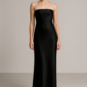 noir Éternel — silk column gown