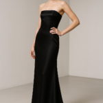 Noir Éternel — Silk Column Gown view 5