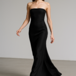 Noir Éternel — Silk Column Gown view 6