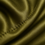 Olive Nocturne — Draped Silk Midi Dress view 4