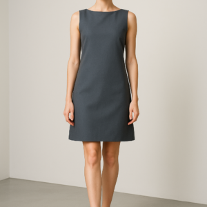 ombre Élégante shift dress in slate gray