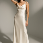 Perle Céleste — Cowl-Neck Silk Dress view 8