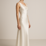 Perle Céleste — Cowl-Neck Silk Dress view 3