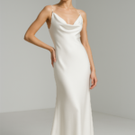 Perle Céleste — Cowl-Neck Silk Dress view 5
