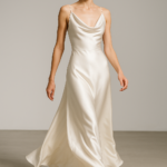 Perle Céleste — Cowl-Neck Silk Dress view 6