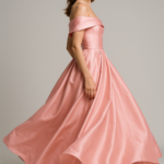 Pétale de Rose — Off-Shoulder Silk Dress view 9