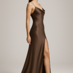 Sable Doré — High-Slit Silk Gown view 3