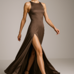 Sable Doré — High-Slit Silk Gown view 6